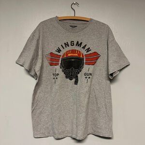 Men's Unbranded Gray Top Gun Maverick Wingman Short Sleeve Tee size XL (46/48)